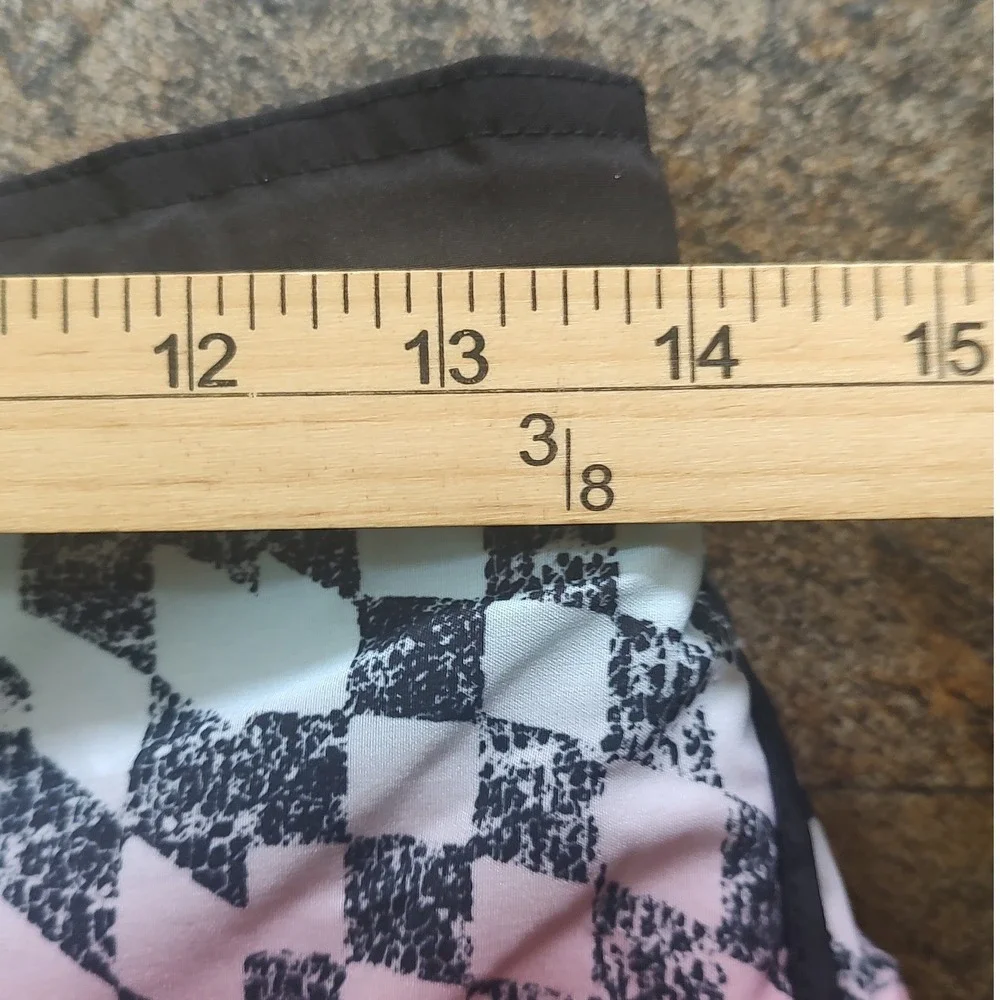 Wonder Nation Swim Trunks Kids XL 14-16 Pink Yellow Teal Excellent Geometric Sun